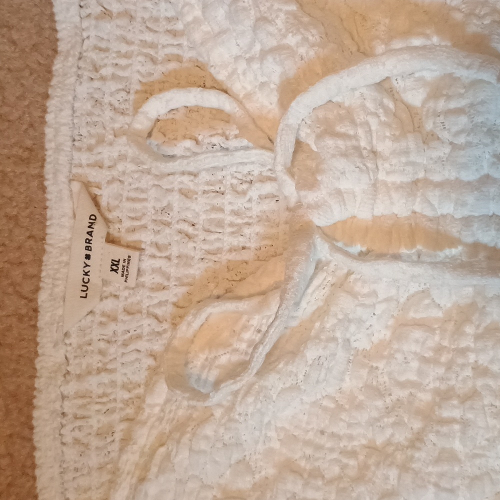 Lucky Brand textured babydoll Cottage Core top Womens Size XXL NWT - Picture 3 of 8